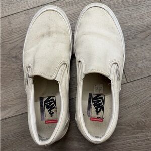 Vans Men's Off-White Slip-On Sneakers